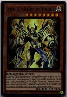 Imsety, Glory of Horus Super Rare Rarity Collection 5 RA05-EN027 LP