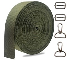 ZHFMLY Olive Green 1 Heavy Duty Nylon Webbing...