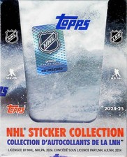 2024-25 NHL Topps Hockey Stickers Collection Factory Sealed Box 50 Packs
