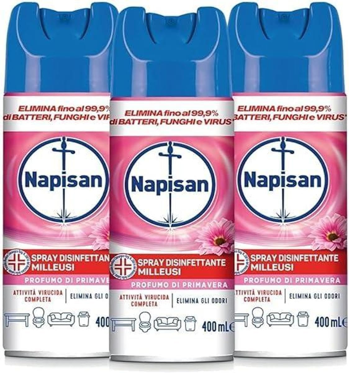 Spray Disinfettante Napisan Milleusi 400ml - Pulizia Tessuti e Superfici