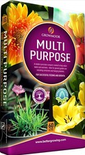 60 Litre Growmoor Multi-Purpose Compost Bag Plants Flowers Garden seeds 0.25 per litre