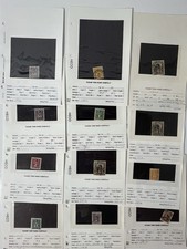 Lot of 12 Vintage Classic Chile Stamps (1853&ndash;1910) - Crist&oacute;bal Col&oacute;n & Centenary
