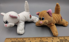 Pound Puppies Purries Vintage Tonka Purry Kitty Cat 7" Plush Lot of 2
