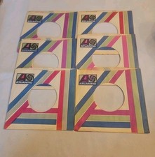 45 RPM 7" RECORD SLEEVES CO. SLEEVE 6 PACK SEE PHOTOS Atlantic Records SLV303
