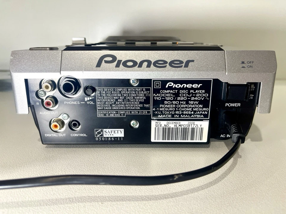 Pioneer CDJ-200 DJ CD/MP3 Player Pro Deck Digital Out - FREE TRACKED POSTAGE! - image 4 of 4