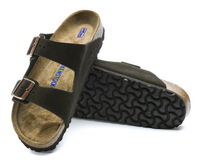 Birkenstock Arizona Mocha Suede Leather Soft Footbed Unisex Sandals Wide/Narrow