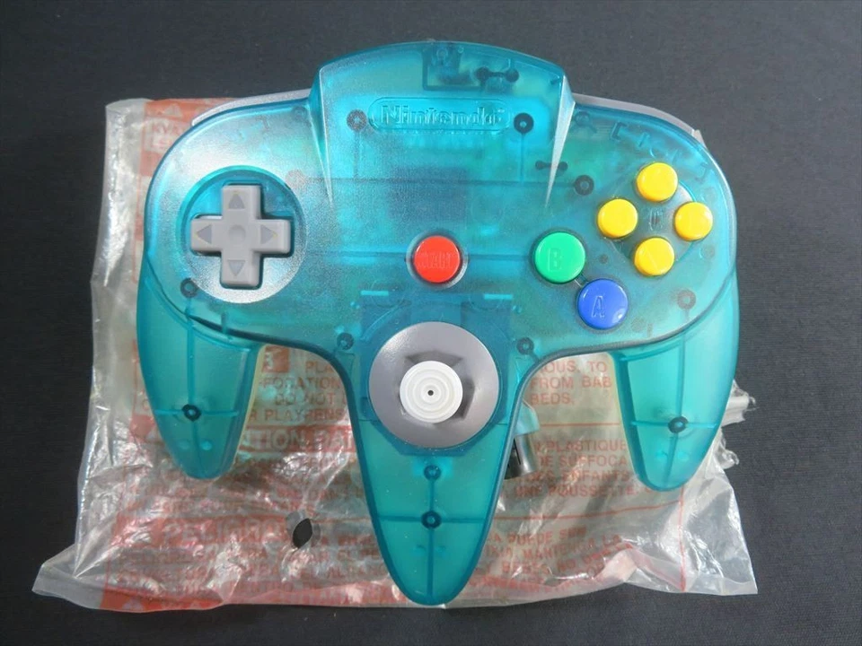64 mando pad n64 azul claro Nintendo Japón auténtico probado / n64 jp en caja - Imagen 2 de 4