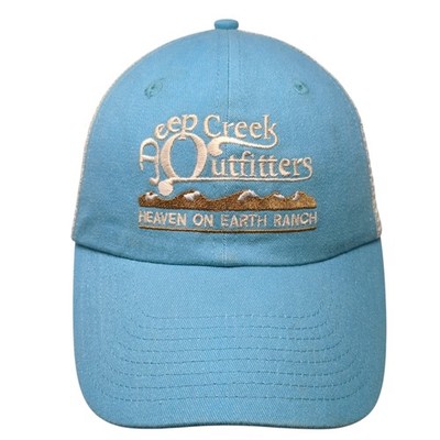 Deep Creek Outfitters Heaven On Earth Ranch Trucker Hat Blue One Size Sportsman