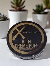 MAX FACTOR HI FI CREME PUFF PRESSED POWDER NATURAL TAN 15 GR