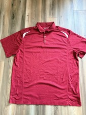 Nike Dri-Fit Golf Polo Short Sleeved Shirt Maroon Men  s 3XL Polyester Swoosh