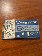 Rare Vintage USA Postage Stamp 5 Cent George Washington Blue Gray Color