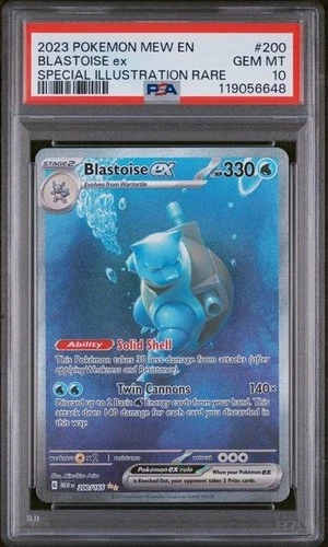 PSA 10 Blastoise ex - 200/165 - 151 English - Pokemon - Read Description