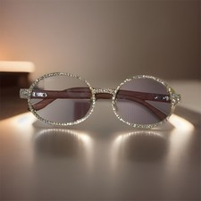 Sunglasses - Moissanite Diamond Sunglasses - Iced Out Glasses Mens