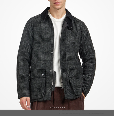 Woven by Abraham Moon IN U.K ~Barbour Bedale Check Wool Jacket