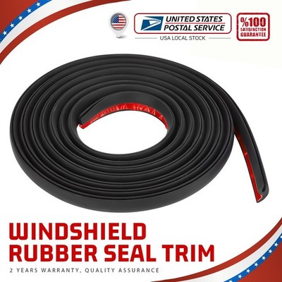 10ft T Shape Rubber Seal Car Window Edge Guard Molding Protectors Strip Black