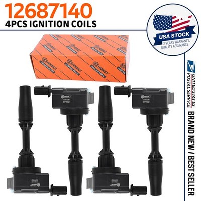 4*Premium High Performance Engine Ignition Coil For GMC Chevrolet Cadillac Buick
