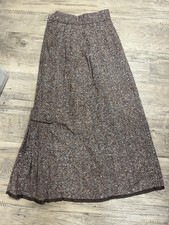 Vintage Wool Tweed 1960  s Kick Pleated Skirt Handmade