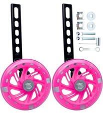 Training Wheels for Bicycle,Flash Mute Wheel Compatible for Bikes of 12-20 Inch