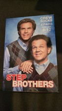 Step Brothers Crew Socks “2 Pairs” Size 8-12, New/sealed, Catalina Wine Mixer!