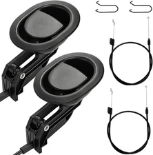 2 Sets of Metal Recliner Release Pull Handle, Universal Heavy Duty Sofa Black 