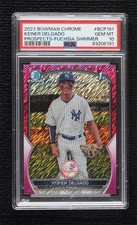 2023 Bowman Chrome Prospects Fuchsia Shimmer Refractor Keiner Delgado PSA 10 lh0