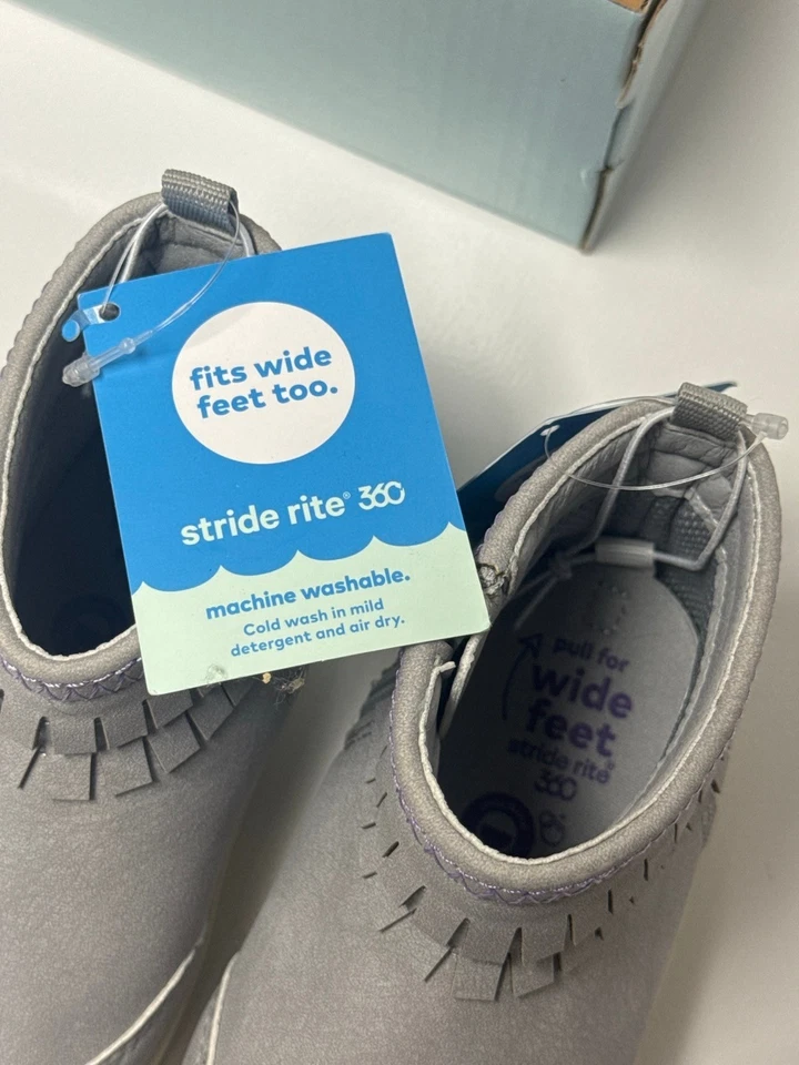 Botín Stride Rite Bianca Infantil Niñas (3-6) | TG002502 Gris Foto 4 de 4