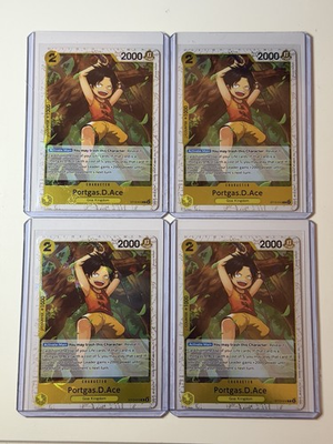 #ad #ad Portgas.D.Ace ST13 010 The Best Vol. 2 Promo 4 Card Play Set Lot One Piece $3.00