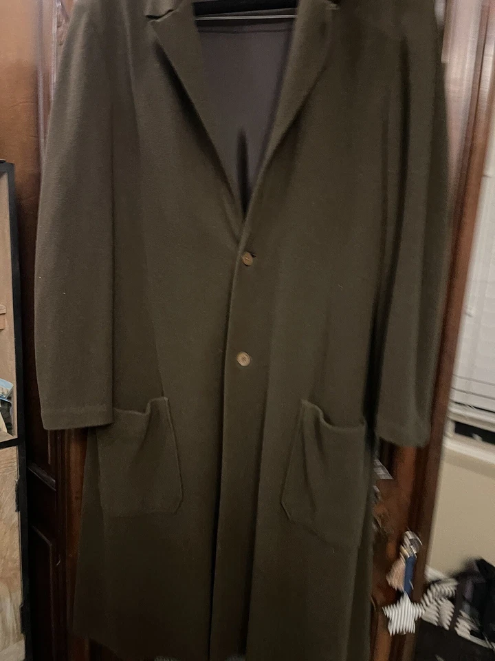 Abrigo Yohji Yamamoto Mezcla Lana Cachemira, Talla M, Corte Grande Foto 2 de 4