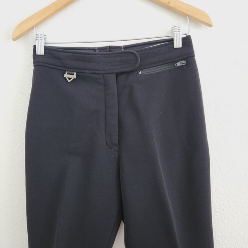 Fera Skiwear Womens Black Vintage Wool Stretch Stirrup Leggings Ski Pants Sz 10R - Picture 5 of 6
