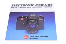   LEICA R, R3 ELECTRONIC CAMERA AND LENSES ORIGINAL PRODUCT BROCHURE GERMAN 125