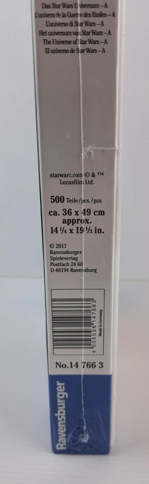 STAR WARS RAVENSBURGER 14766 PUZZLE 500 PZ CA. 36 X 49 CM - NUOVO FACTORY SEALED - Immagine 4 di 4