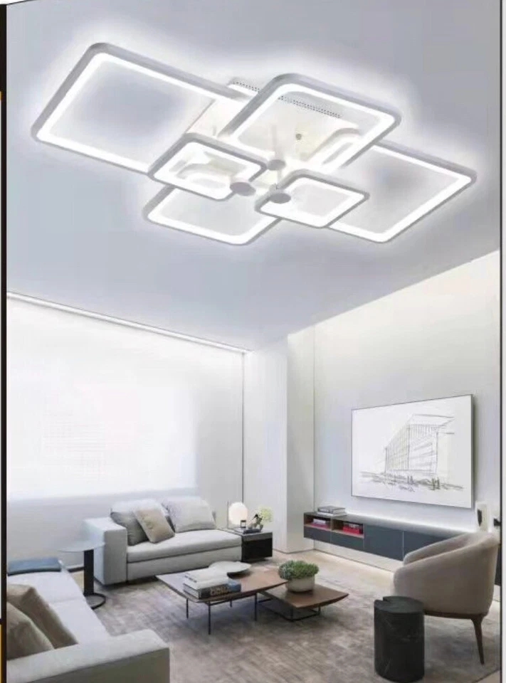 UNIVERSO Lampadario Led Moderno Plafoniera Con Selettore Di Luce Calda Naturale Fredda