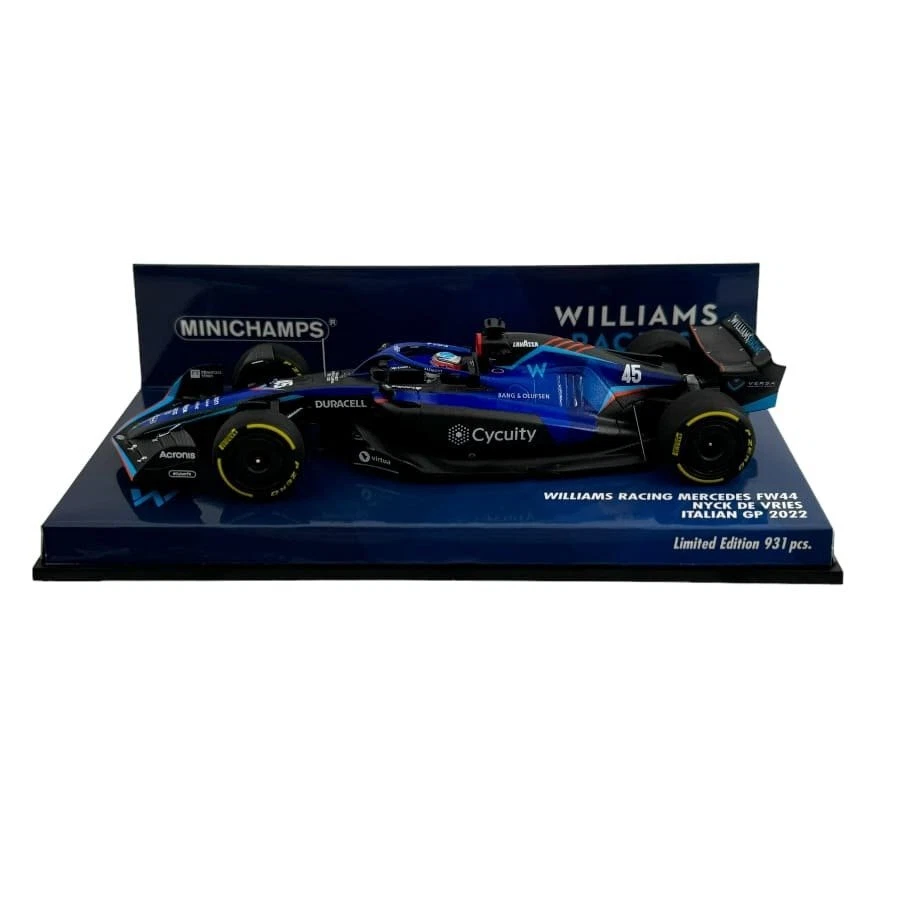 Modellino F1 Minichamps 1/43 Williams Racing FW44 Nyck De Vries Italian Gp 2022 - Immagine 2 di 4