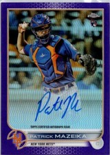 2022 Topps Chrome #RA-PM Patrick Mazeika Purple Prizum used