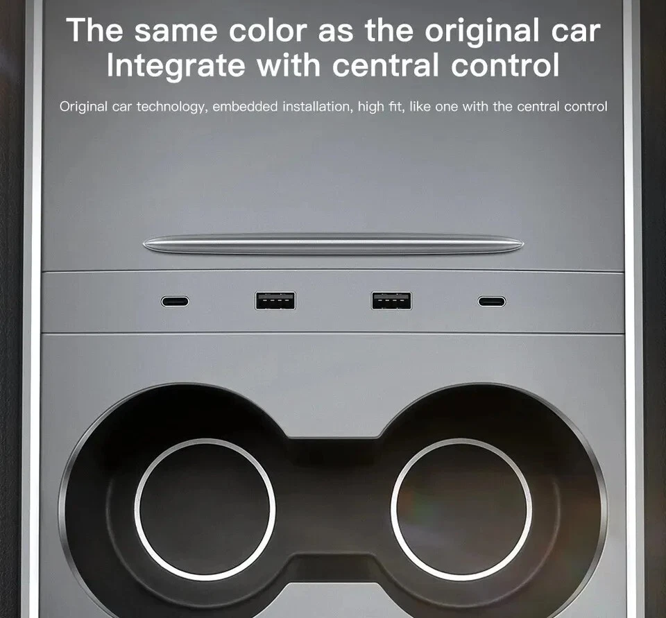 🔥 Tesla 27W USB Dock Port Type C Quick Charge Model 3 Y Android Apple Light - Image 2 of 4