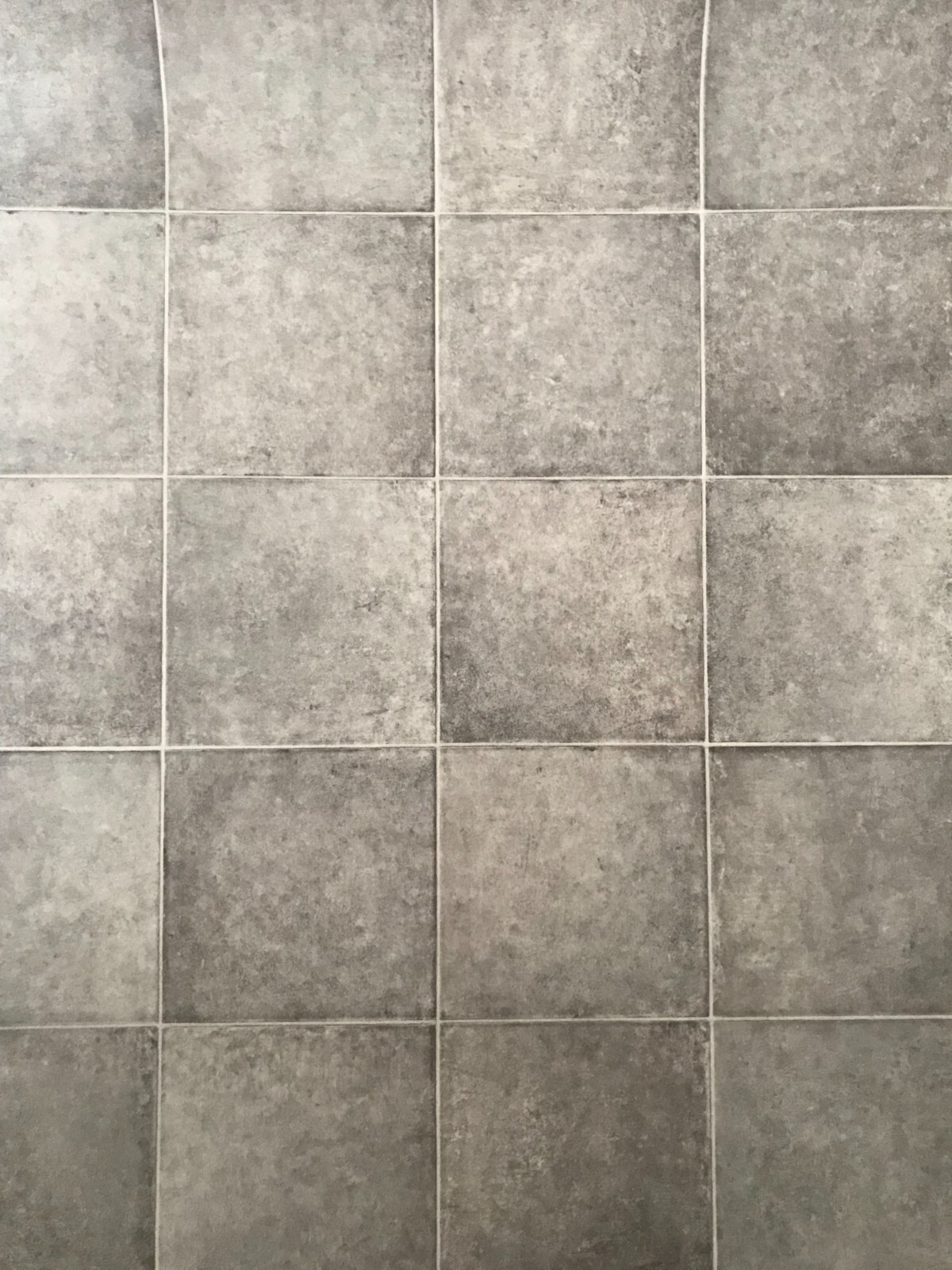 Vinyl Flooring Remnant 1m x 2m Grey Tile End of Roll Offcut NEW *SEE