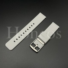 20 MM L/GRAY RUBBER WATCH STRAP FITS FOR SWATCH X OMEGA MISSION TO THE MOON NEW
