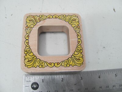 STAMPENDOUS WOOD RUBBER NESTLING FRAME STAMP QN017 YOU'RE INVITED FRAME 1997