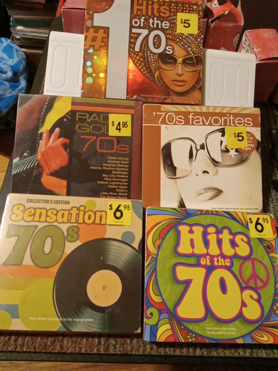 70S FAVORITES CD BUNDLE 5X CD SETS NEW & SEALED SENSATIONAL HITS RADIO ...