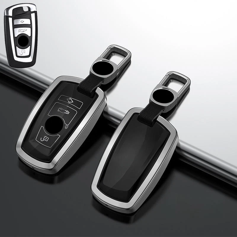 Aluminum Alloy TPU Car Key Case Cover For BMW M2 M3 M4 M5 M6 X3 X4 X5 X6 2 3 4 5 — 第 3/4 张图片