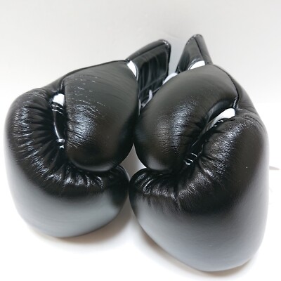 Winning Boxing Gloves 8oz Black MS-200 Lace-up type from Japan In