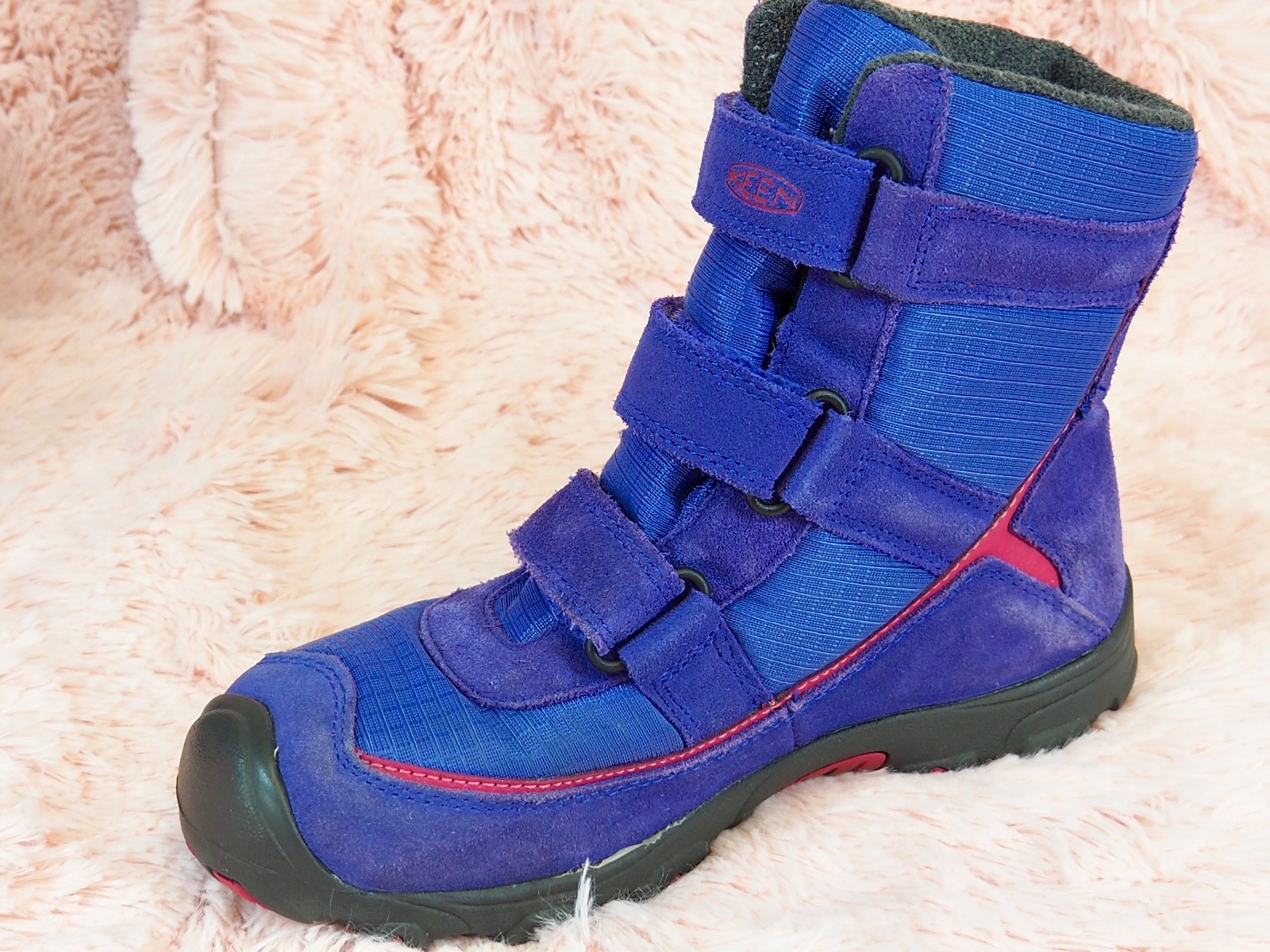Stivali invernali impermeabili KEEN Trezzo bambina taglia 5 pelle scamosciata viola