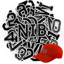 72 Pcs Embroidered Patches, Iron On Letters and Numbers Patches for Clothing Hat