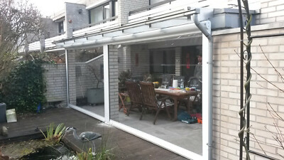 Folienfenster 5m lang, durchsichtige senkrecht Markise, Windschutz ,  Regenschutz | eBay.de