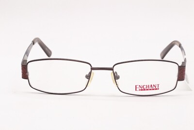NEW ENCHANT EE 0983 BRN BROWN GUNMETAL RED AUTHENTIC FRAMES 