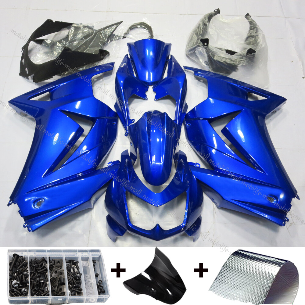 Blue Fairing Kit for Kawasaki Ninja 250R 2008-2012 EX250J ABS