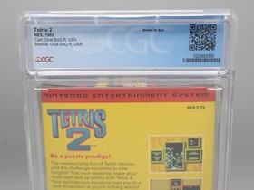 Tetris 2 Nintendo NES 1993 CIB Complete in Box CGC Graded 9.0 - 9.8 Cart!