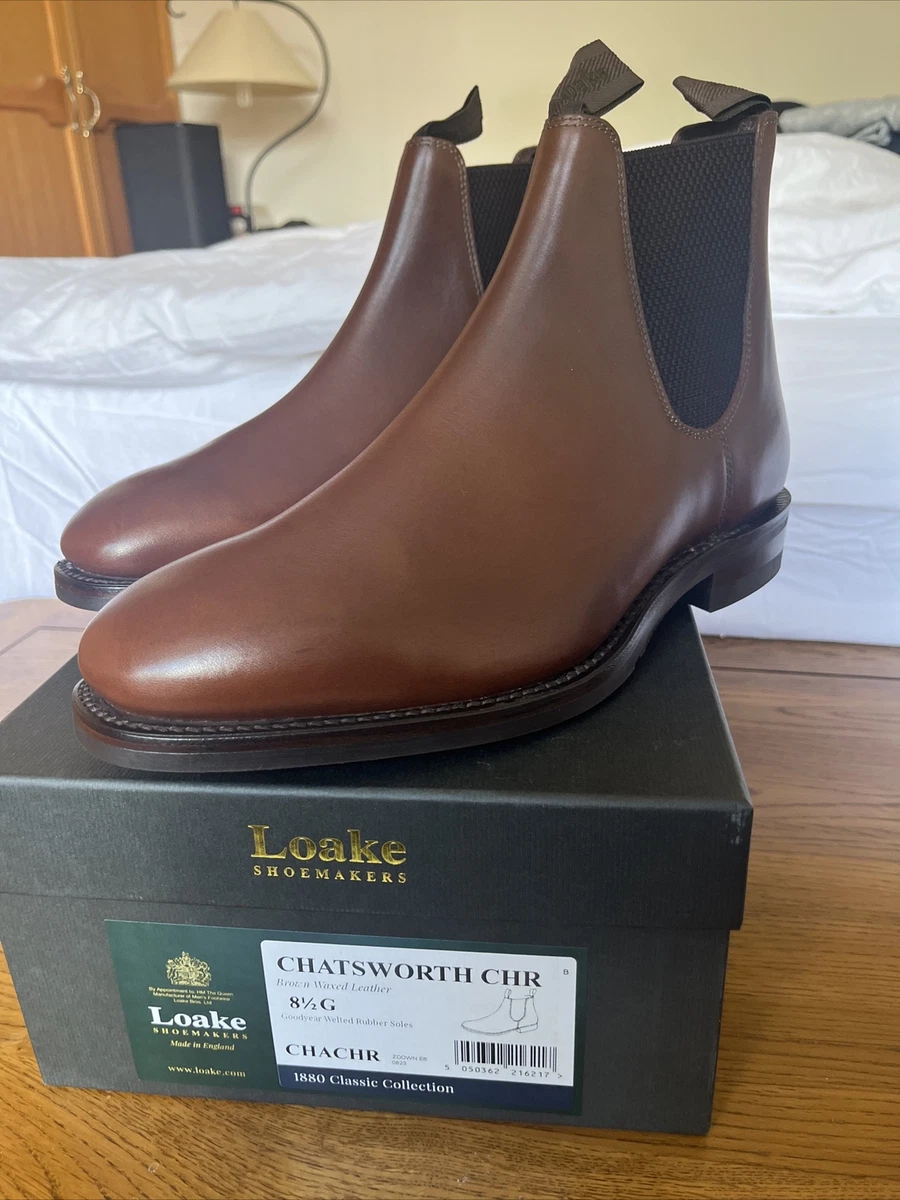 Loake chatsworth top brown waxy