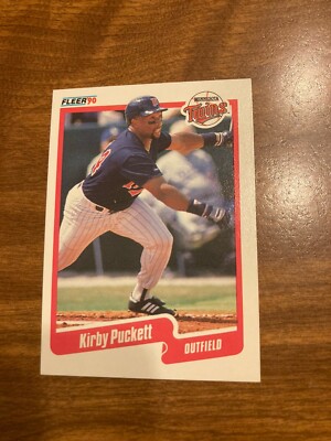 1990 Fleer Kirby Puckett Minnesota Twins 383 Birth Year Error Card