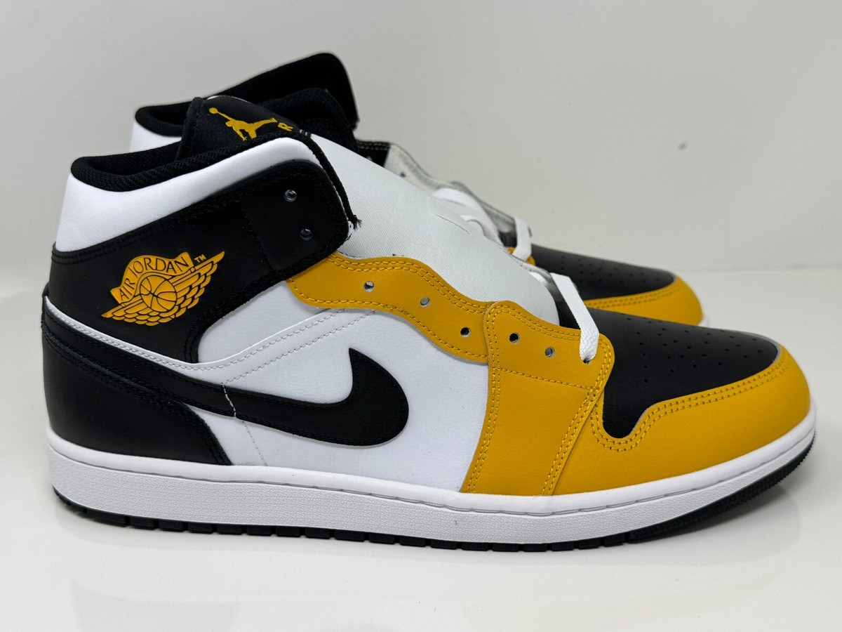 シューズ(男性用) Air Jordan 1 Mid US 11 Men's Size 11.5 Nike Air Jordan 1 Mid Yellow Ochre Black